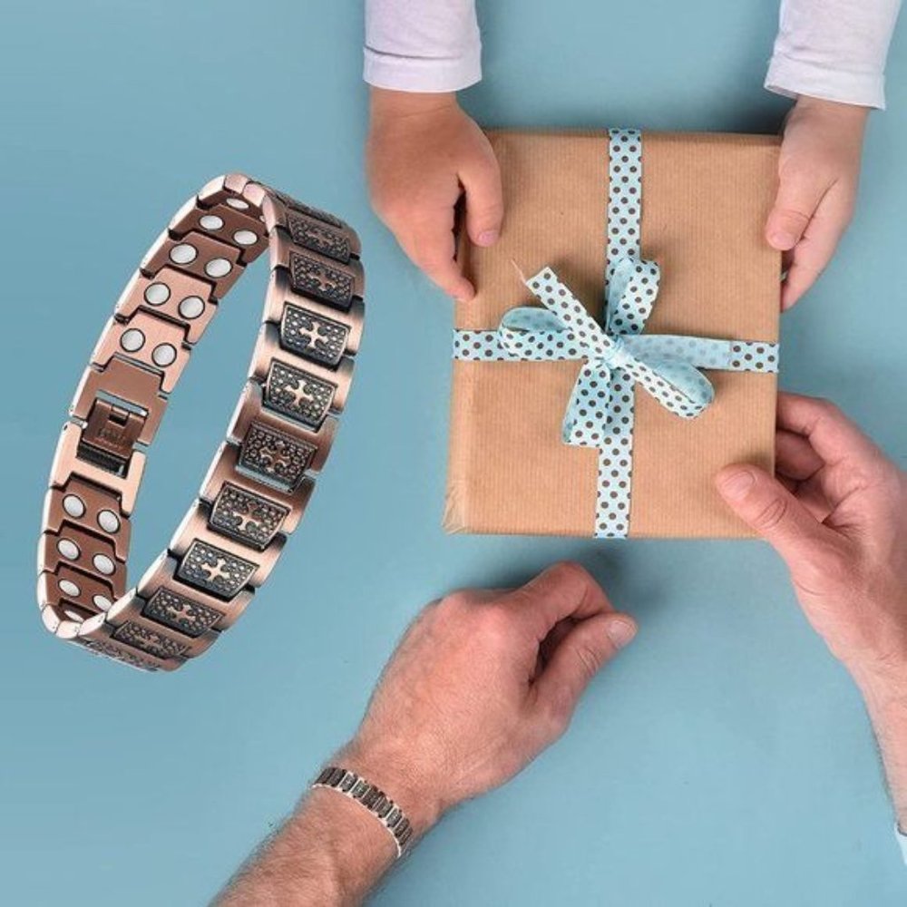 New Mens Magnetic Bracelet For Arthritis Pain Relief, Ultra Strength Mag…